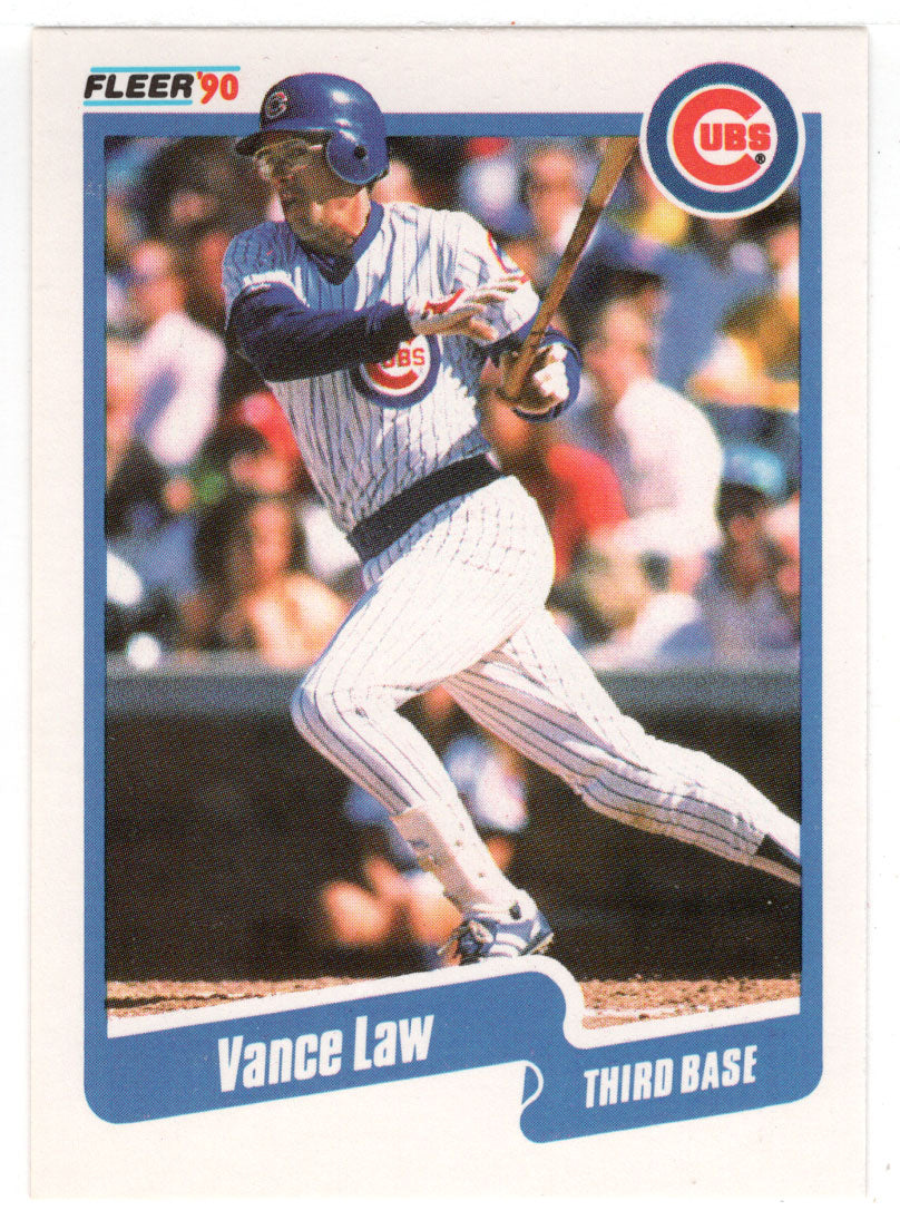 Vance Law - Chicago Cubs (MLB Baseball Card) 1990 Fleer # 36 Mint