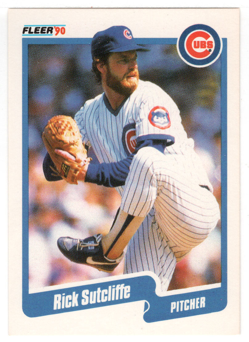 Rick Sutcliffe - Chicago Cubs (MLB Baseball Card) 1990 Fleer # 43 Mint