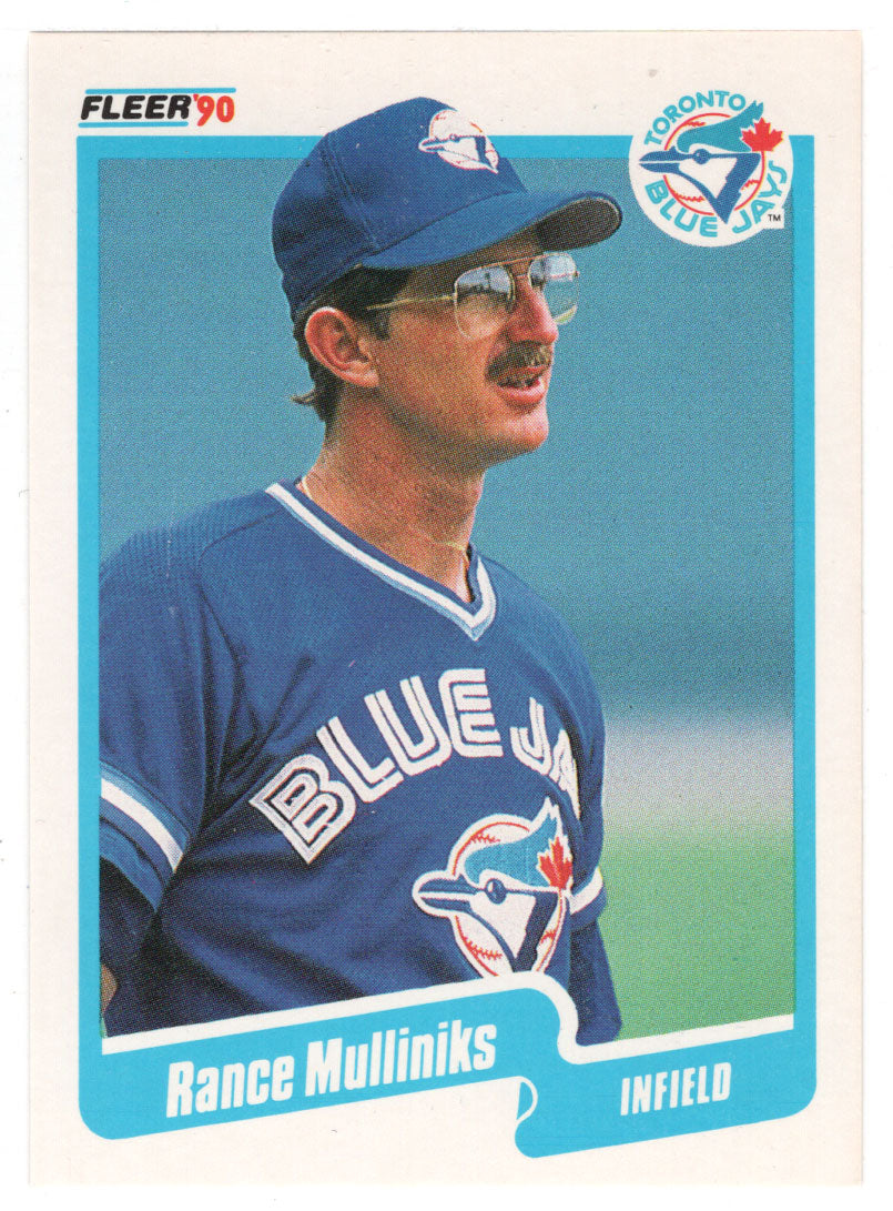 Rance Mulliniks - Toronto Blue Jays (MLB Baseball Card) 1990 Fleer # 91 Mint