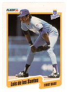 Luis De Los Santos - Kansas City Royals (MLB Baseball Card) 1990 Fleer # 105 Mint