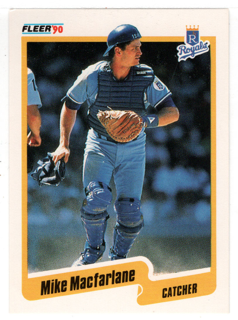 Mike Macfarlane - Kansas City Royals (MLB Baseball Card) 1990 Fleer # 114 Mint
