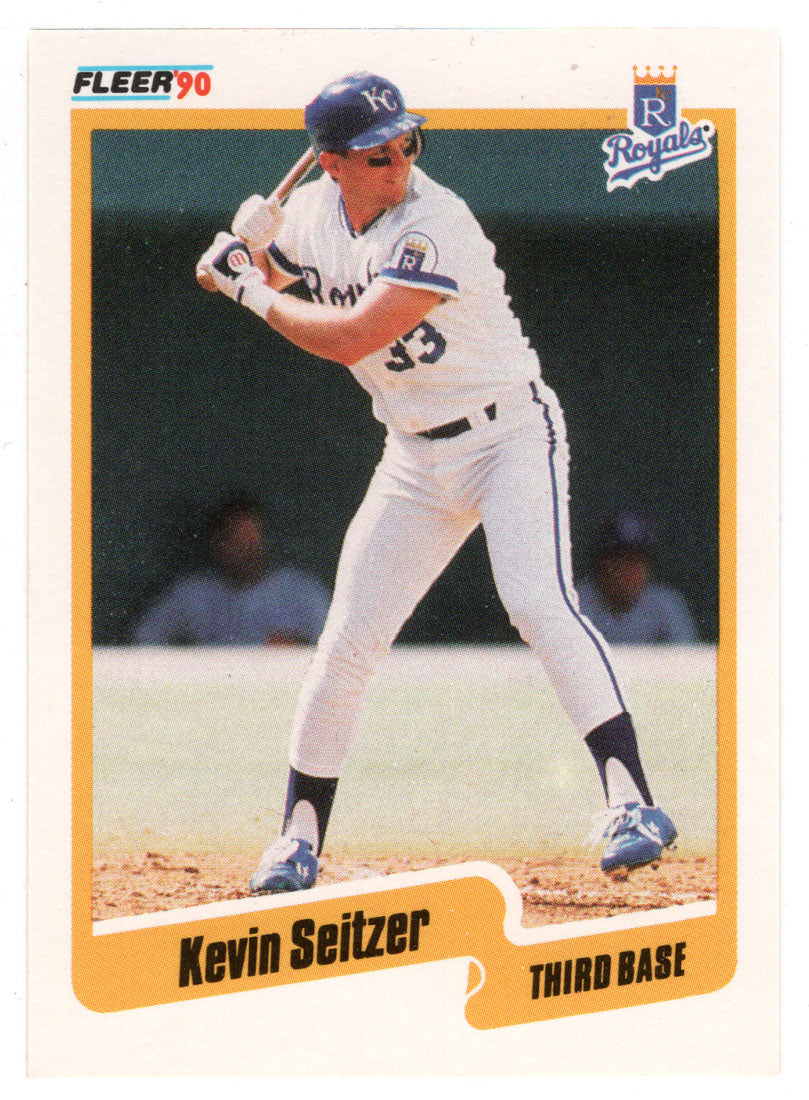 Kevin Seitzer - Kansas City Royals (MLB Baseball Card) 1990 Fleer # 117 Mint