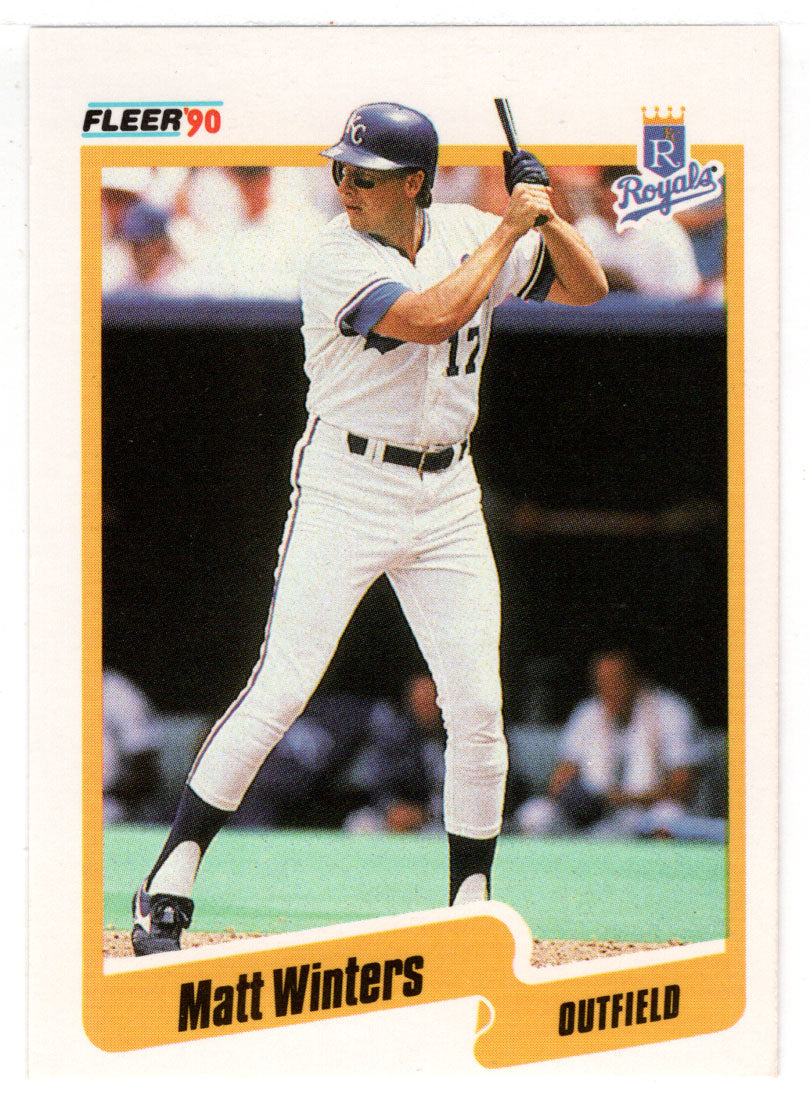 Matt Winters RC - Kansas City Royals (MLB Baseball Card) 1990 Fleer # 124 Mint