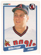 Willie Fraser - California Angels (MLB Baseball Card) 1990 Fleer # 133 Mint