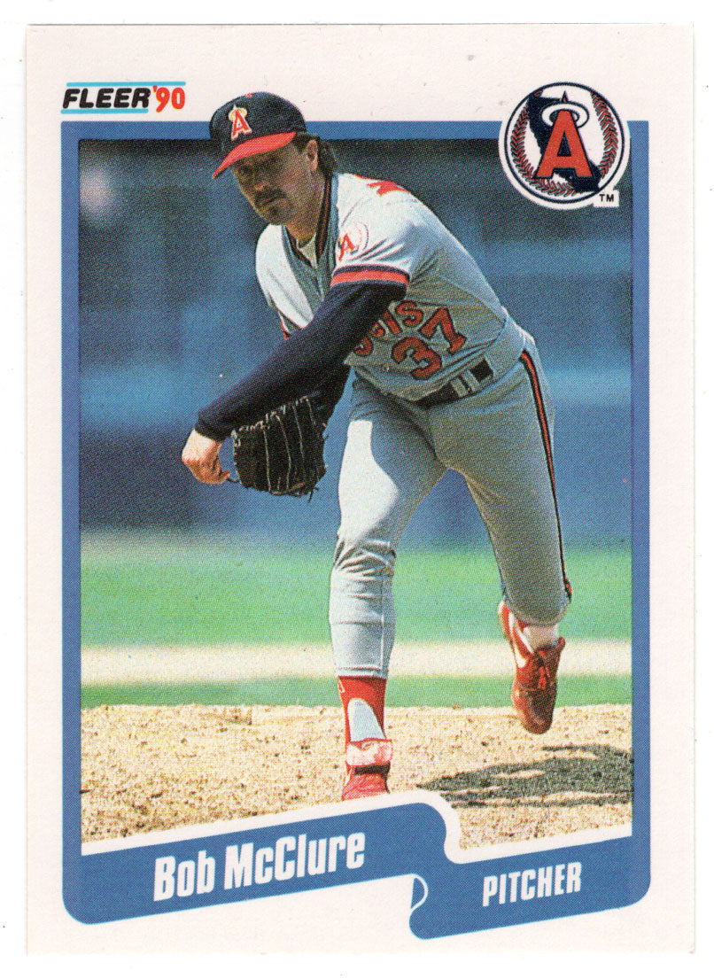 Bob McClure - California Angels (MLB Baseball Card) 1990 Fleer # 139 Mint