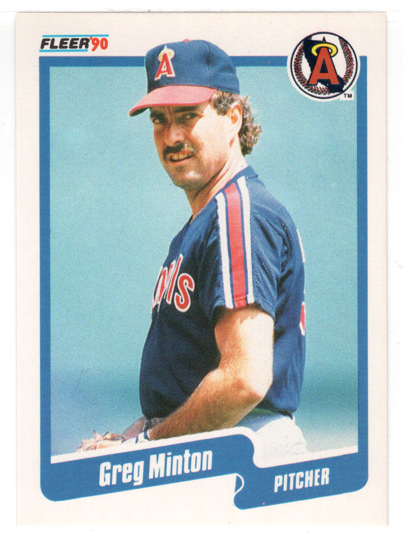 Greg Minton - California Angels (MLB Baseball Card) 1990 Fleer # 140 Mint