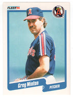 Greg Minton - California Angels (MLB Baseball Card) 1990 Fleer # 140 Mint