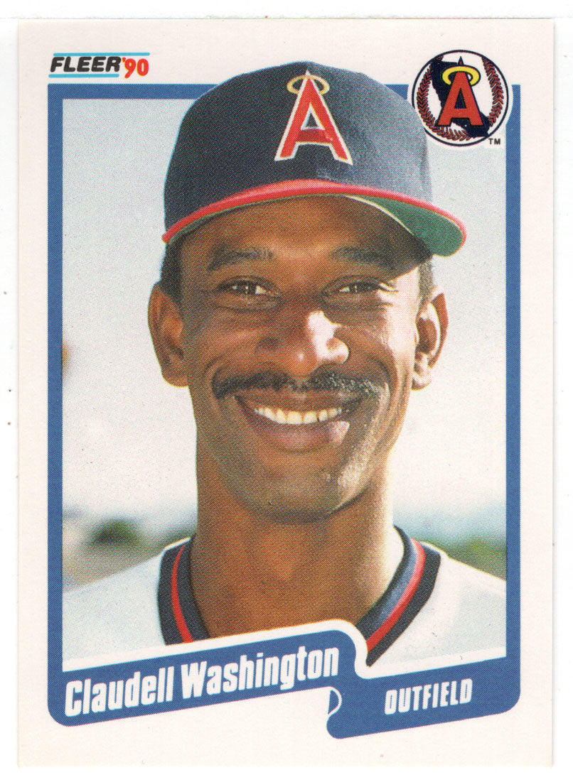 Claudell Washington - California Angels (MLB Baseball Card) 1990 Fleer # 146 Mint