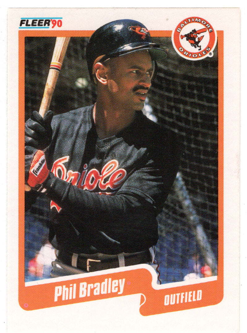 Phil Bradley - Baltimore Orioles (MLB Baseball Card) 1990 Fleer # 174 Mint