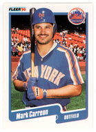 Mark Carreon - New York Mets (MLB Baseball Card) 1990 Fleer # 198 Mint
