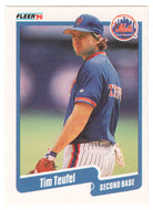 Tim Teufel - New York Mets (MLB Baseball Card) 1990 Fleer # 218 Mint