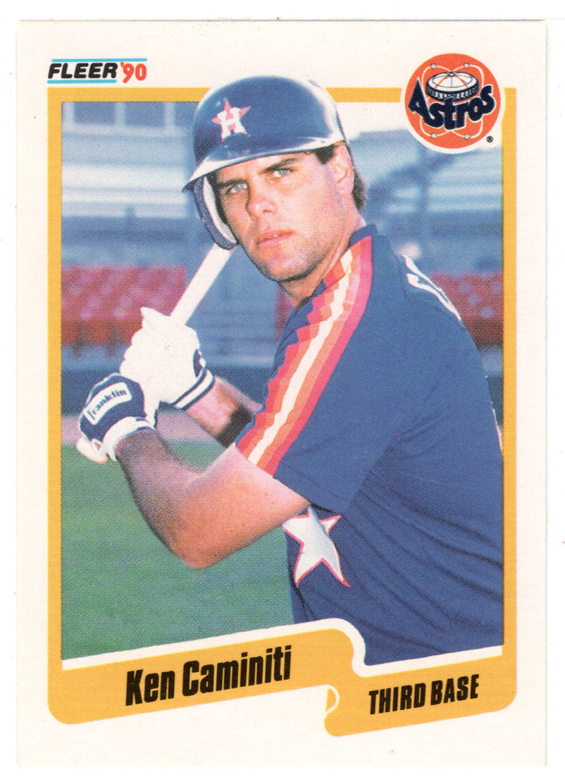 Ken Caminiti - Houston Astros (MLB Baseball Card) 1990 Fleer # 225 Mint