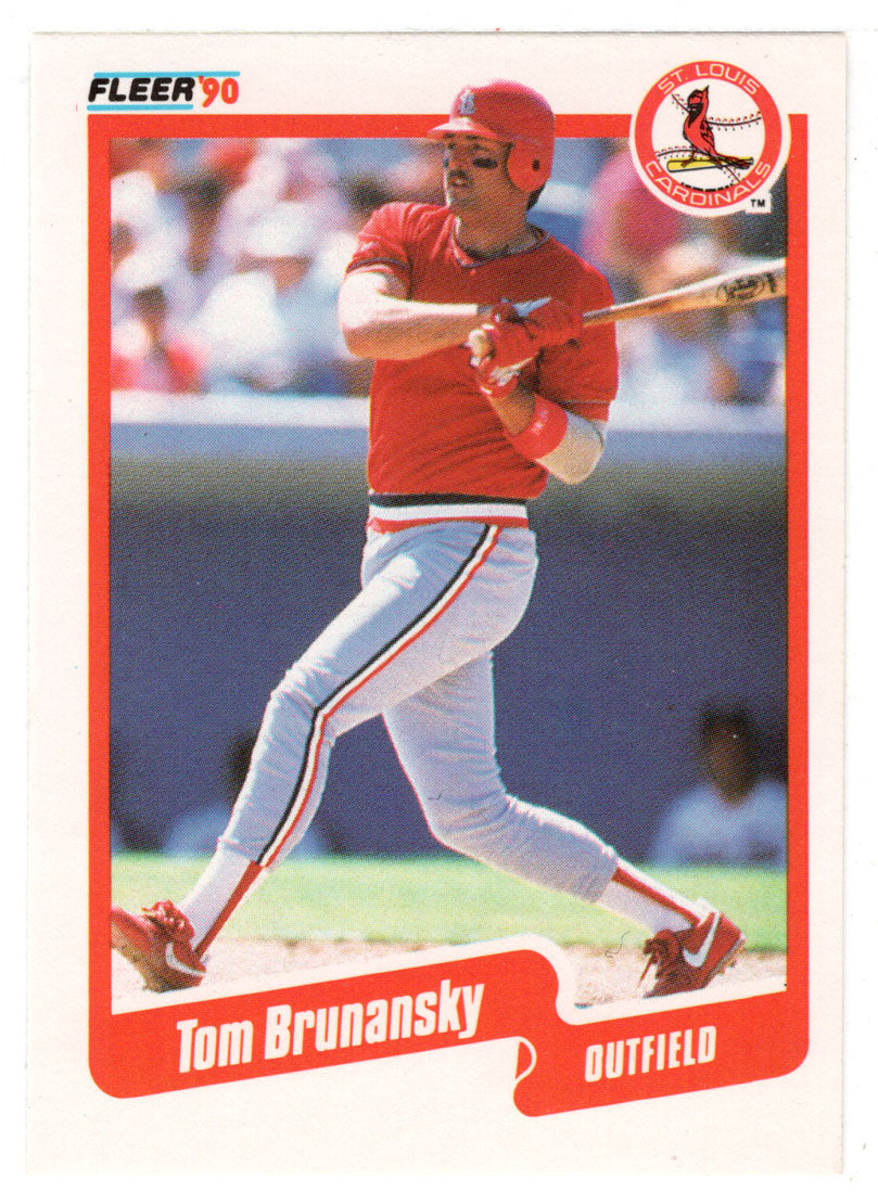 Tom Brunansky - St. Louis Cardinals (MLB Baseball Card) 1990 Fleer # 242 Mint