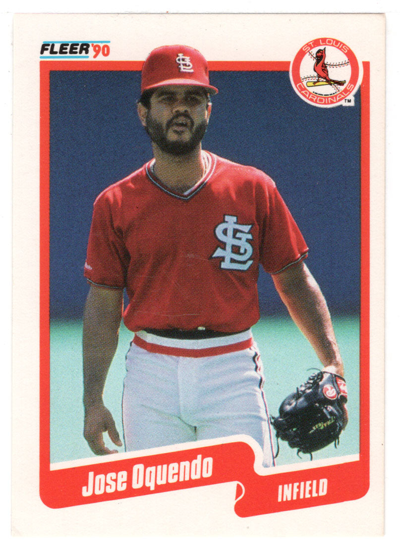 Jose Oquendo - St. Louis Cardinals (MLB Baseball Card) 1990 Fleer # 255 Mint
