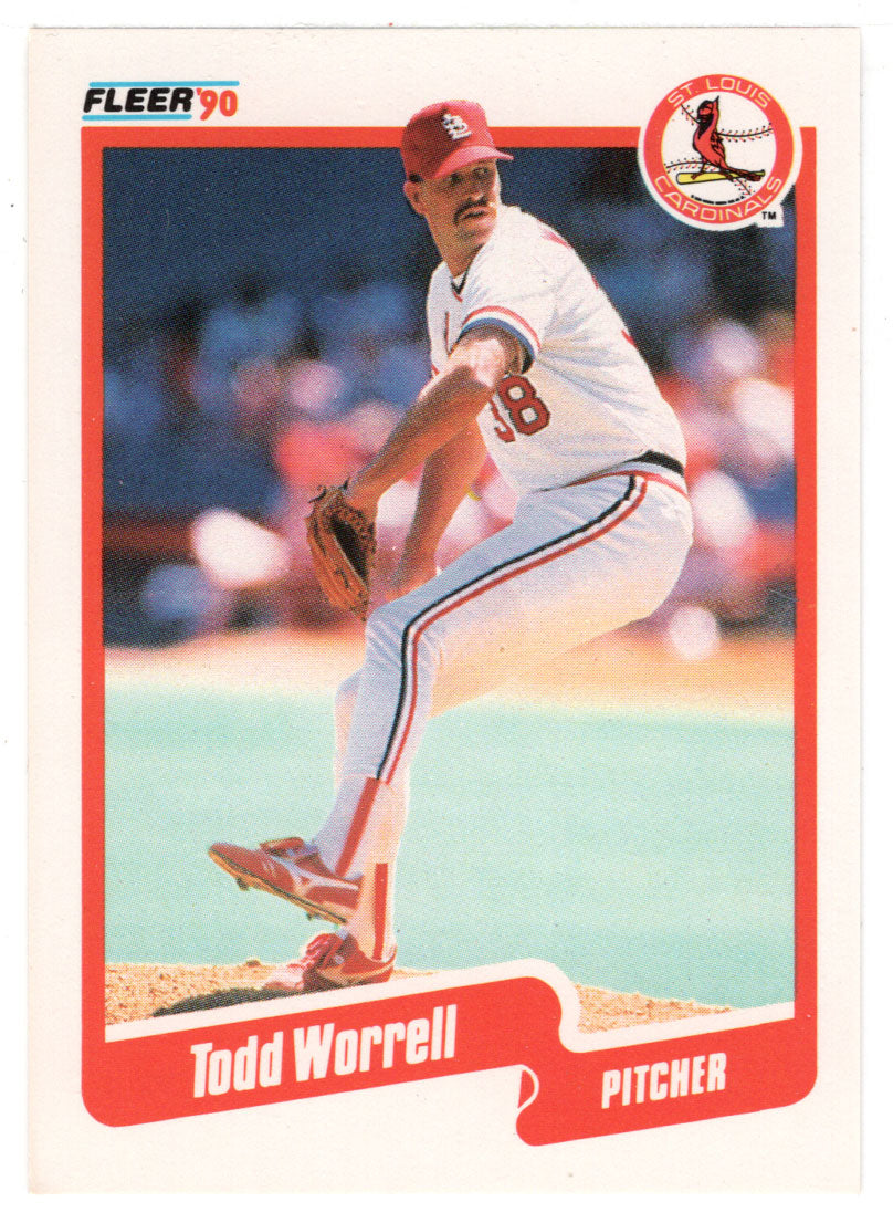 Todd Worrell - St. Louis Cardinals (MLB Baseball Card) 1990 Fleer # 264 Mint