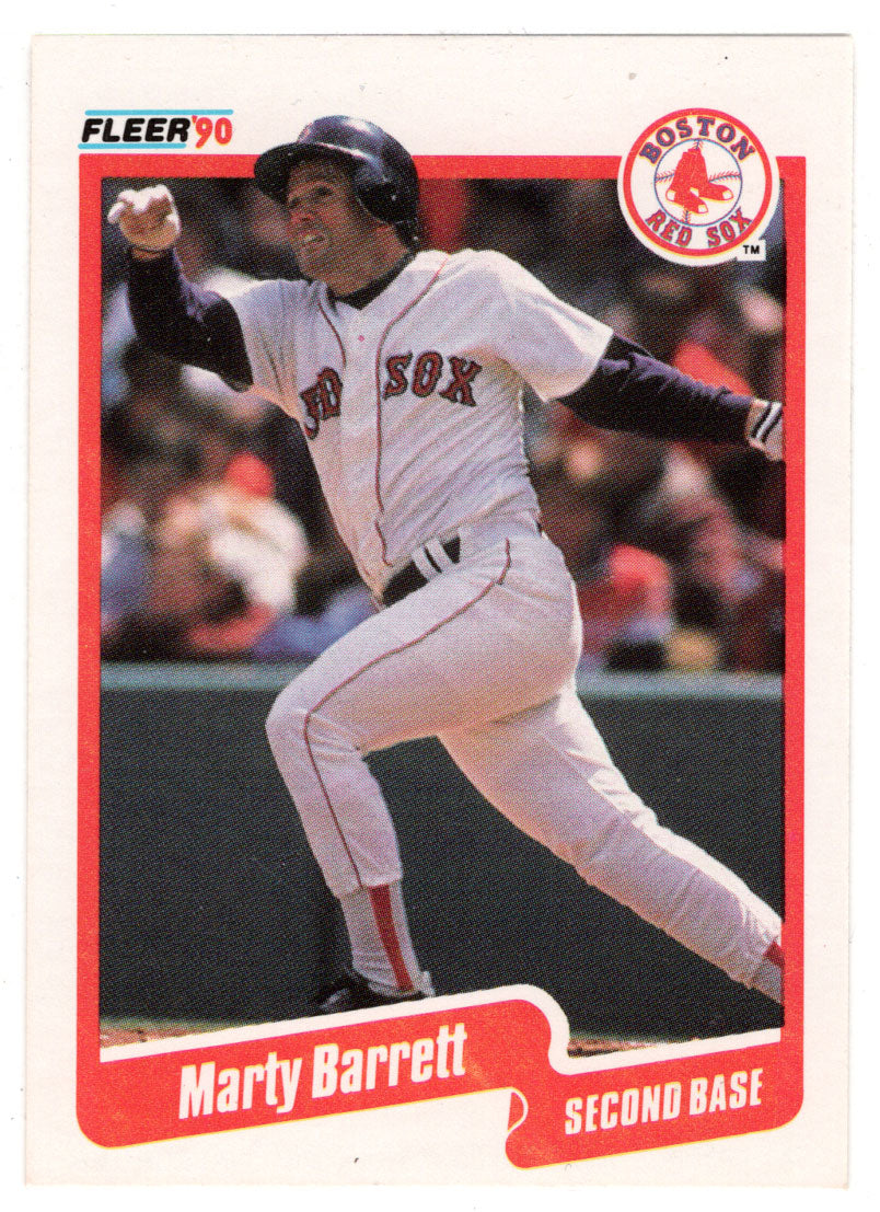 Marty Barrett - Boston Red Sox (MLB Baseball Card) 1990 Fleer # 266 Mint