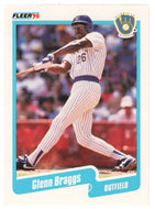 Glenn Braggs - Milwaukee Brewers (MLB Baseball Card) 1990 Fleer # 317 Mint