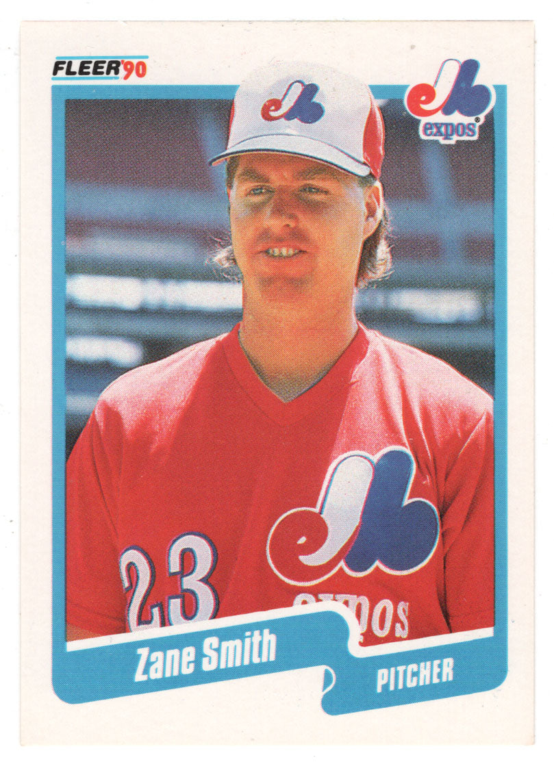 Zane Smith - Montreal Expos (MLB Baseball Card) 1990 Fleer # 362 Mint