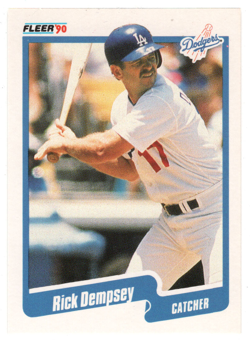 Rick Dempsey - Los Angeles Dodgers (MLB Baseball Card) 1990 Fleer # 392 Mint