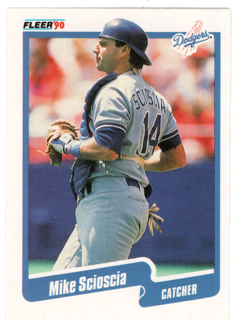 Mike Scioscia - Los Angeles Dodgers (MLB Baseball Card) 1990 Fleer # 407 Mint