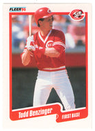 Todd Benzinger - Cincinnati Reds (MLB Baseball Card) 1990 Fleer # 413 Mint
