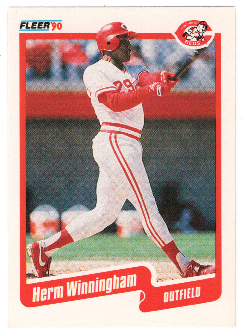 Herm Winningham - Cincinnati Reds (MLB Baseball Card) 1990 Fleer # 435 Mint