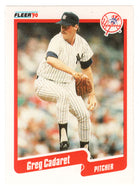 Greg Cadaret - New York Yankees (MLB Baseball Card) 1990 Fleer # 440 Mint