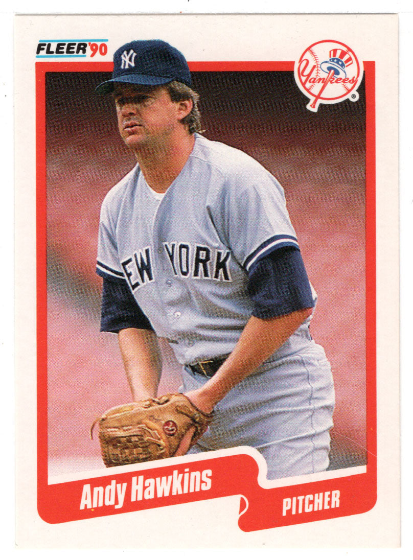 Andy Hawkins - New York Yankees (MLB Baseball Card) 1990 Fleer # 445 Mint