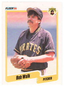 Bob Walk - Pittsburgh Pirates (MLB Baseball Card) 1990 Fleer # 482 Mint