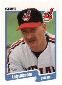 Andy Allanson - Cleveland Indians  (MLB Baseball Card) 1990 Fleer # 483 Mint