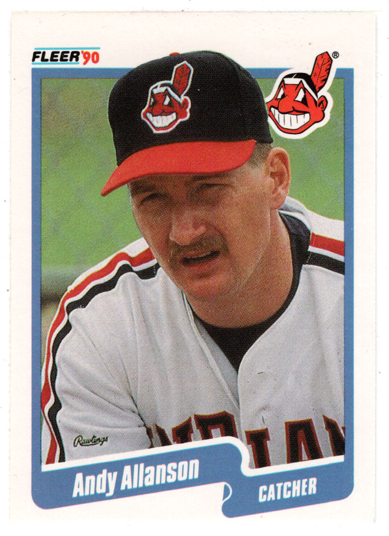 Andy Allanson - Cleveland Indians  (MLB Baseball Card) 1990 Fleer # 483 Mint