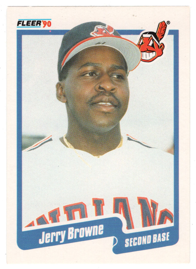 Jerry Browne - Cleveland Indians (MLB Baseball Card) 1990 Fleer # 487 Mint