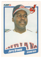 Jerry Browne - Cleveland Indians (MLB Baseball Card) 1990 Fleer # 487 Mint