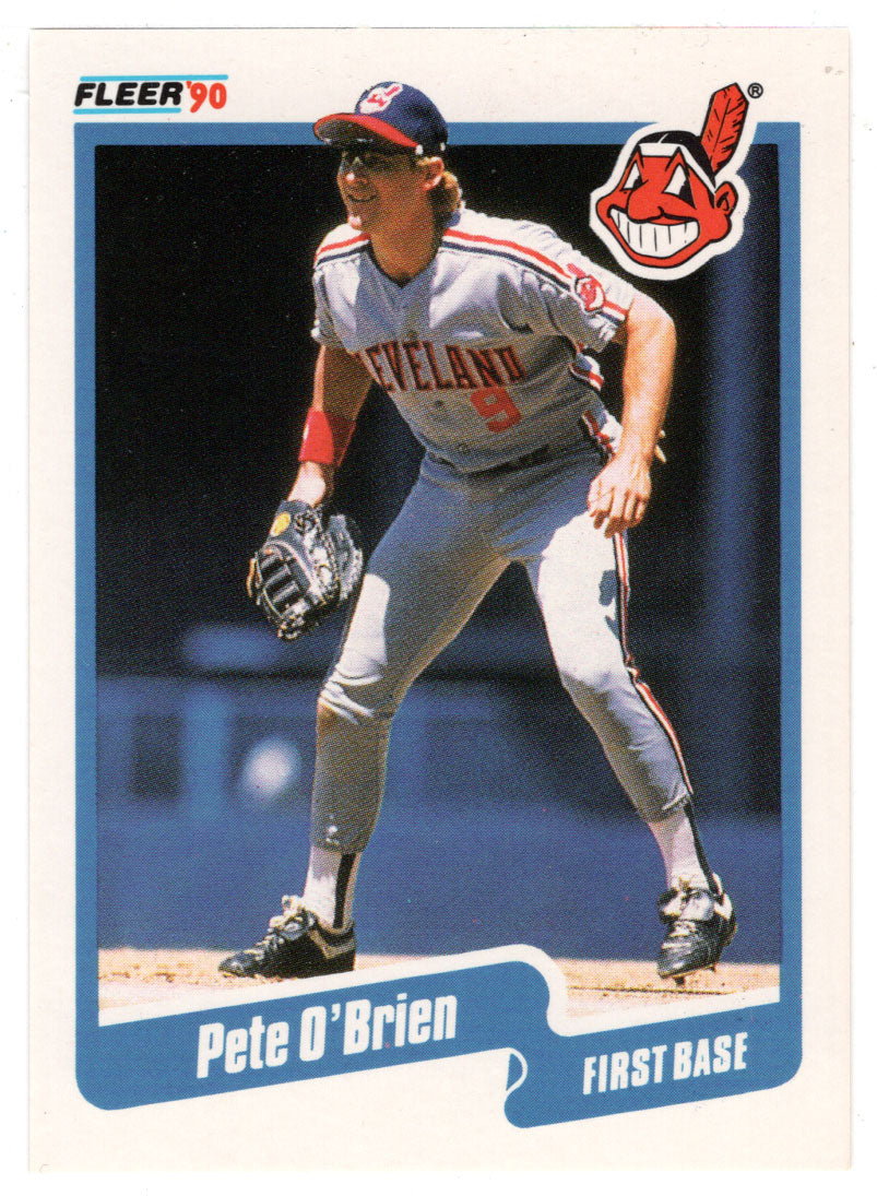 Pete O'Brien - Cleveland Indians (MLB Baseball Card) 1990 Fleer # 498 Mint