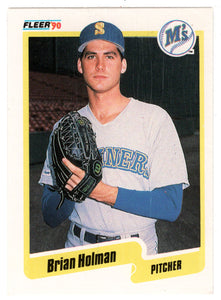 Brian Holman - Seattle Mariners (MLB Baseball Card) 1990 Fleer # 516 Mint