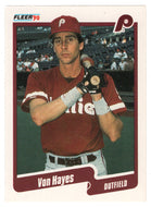 Von Hayes - Philadelphia Phillies (MLB Baseball Card) 1990 Fleer # 559 Mint