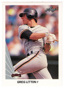 Greg Litton - San Francisco Giants (MLB Baseball Card) 1990 Leaf # 331 Mint