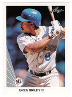 Greg Briley - Seattle Mariners (MLB Baseball Card) 1990 Leaf # 391 Mint
