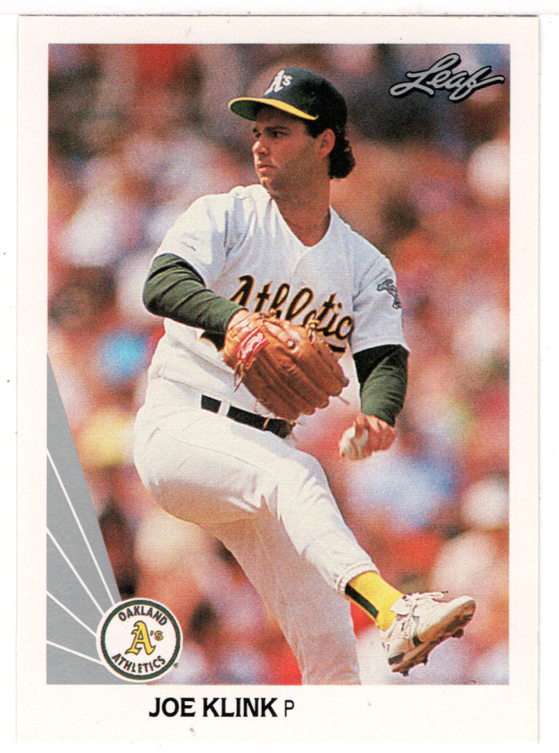 Joe Klink RC - Oakland Athletics (MLB Baseball Card) 1990 Leaf # 503 Mint