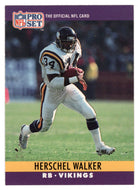 Herschel Walker - Minnesota Vikings (NFL Football Card) 1990 Pro Set # 197 Mint
