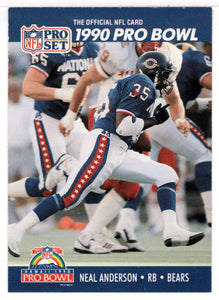 Neal Anderson - Chicago Bears (NFL Football Card) 1990 Pro Set # 380 Mint