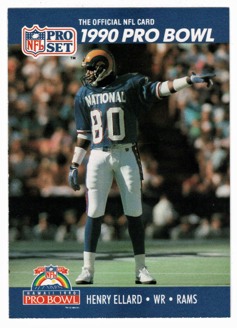 Henry Ellard - Los Angeles Rams (NFL Football Card) 1990 Pro Set # 388 Mint