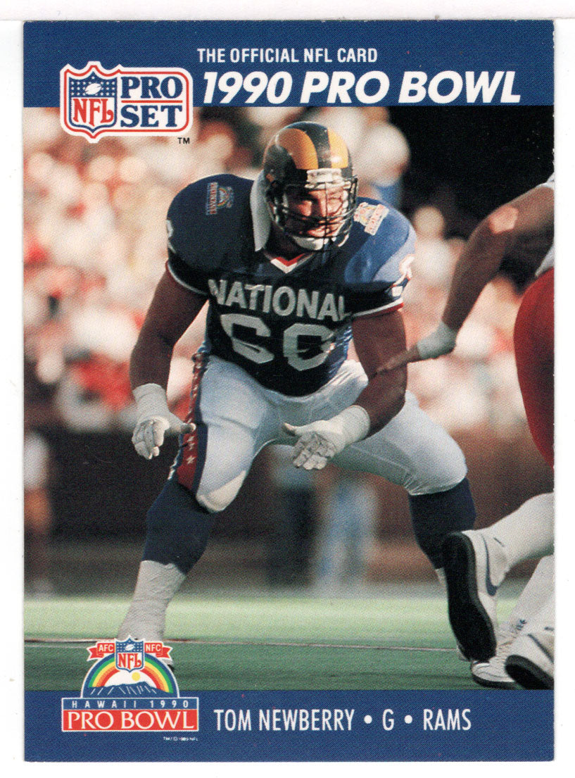 Tom Newberry - Los Angeles Rams (NFL Football Card) 1990 Pro Set # 410 Mint
