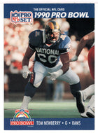 Tom Newberry - Los Angeles Rams (NFL Football Card) 1990 Pro Set # 410 Mint