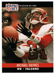 Michael Haynes RC - Atlanta Falcons (NFL Football Card) 1990 Pro Set # 431 Mint