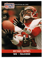 Michael Haynes RC - Atlanta Falcons (NFL Football Card) 1990 Pro Set # 431 Mint