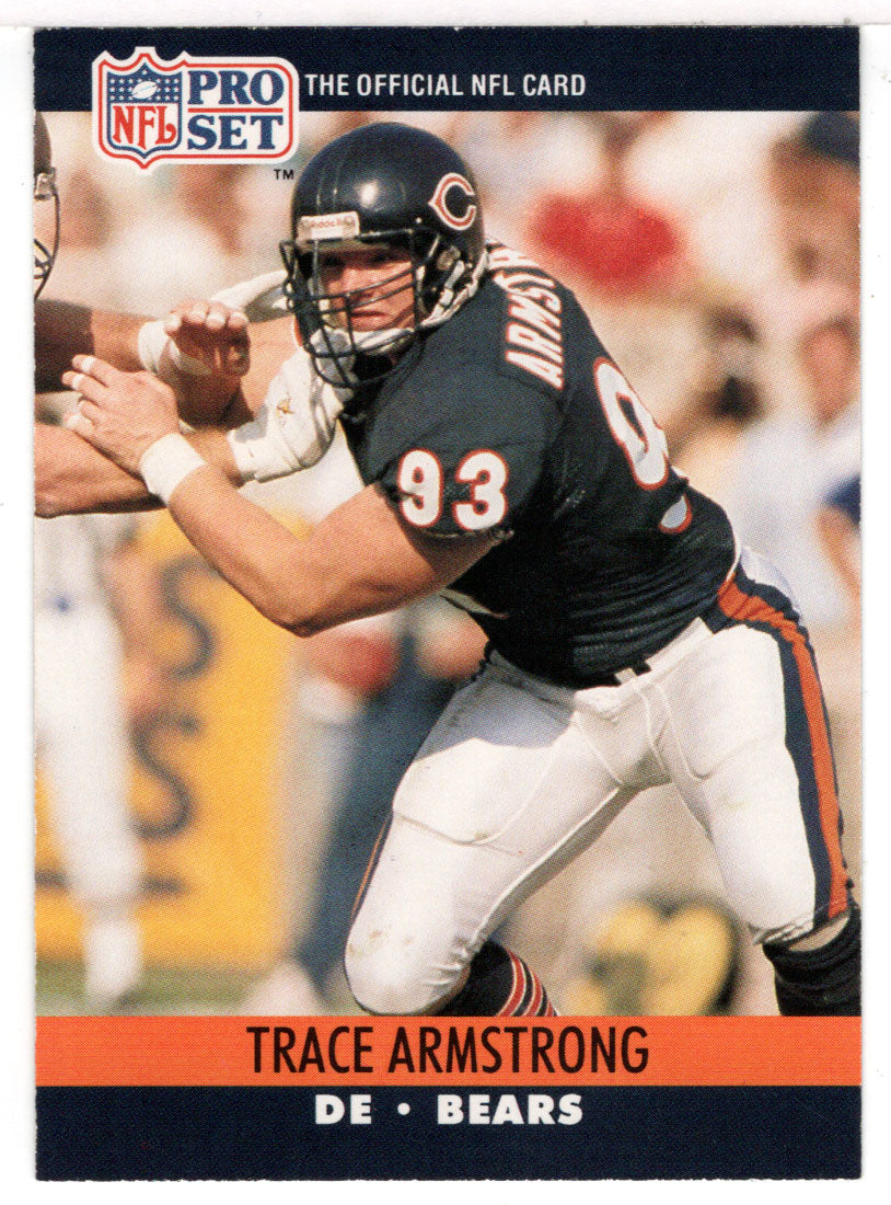 Trace Armstrong - Chicago Bears (NFL Football Card) 1990 Pro Set