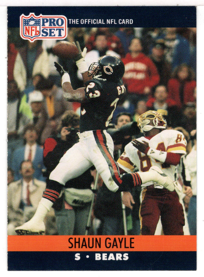 Shaun Gayle RC - Chicago Bears (NFL Football Card) 1990 Pro Set # 450 Mint