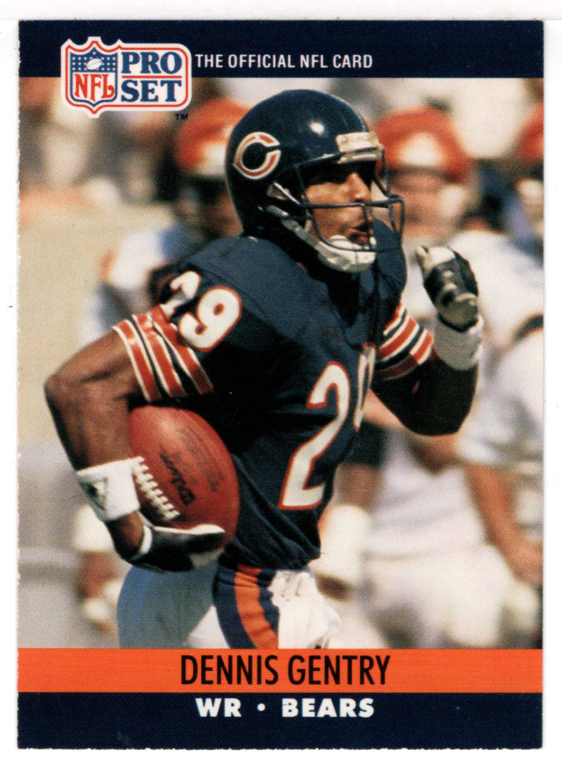 Dennis Gentry - Chicago Bears (NFL Football Card) 1990 Pro Set # 451 Mint