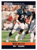 Brad Muster - Chicago Bears (NFL Football Card) 1990 Pro Set # 454 Mint